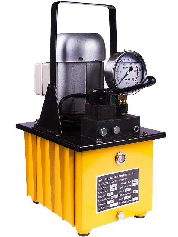 Насос электрический для домкрата TOR HHB-630B 220v (двусторонний домкрат 20-200 т)