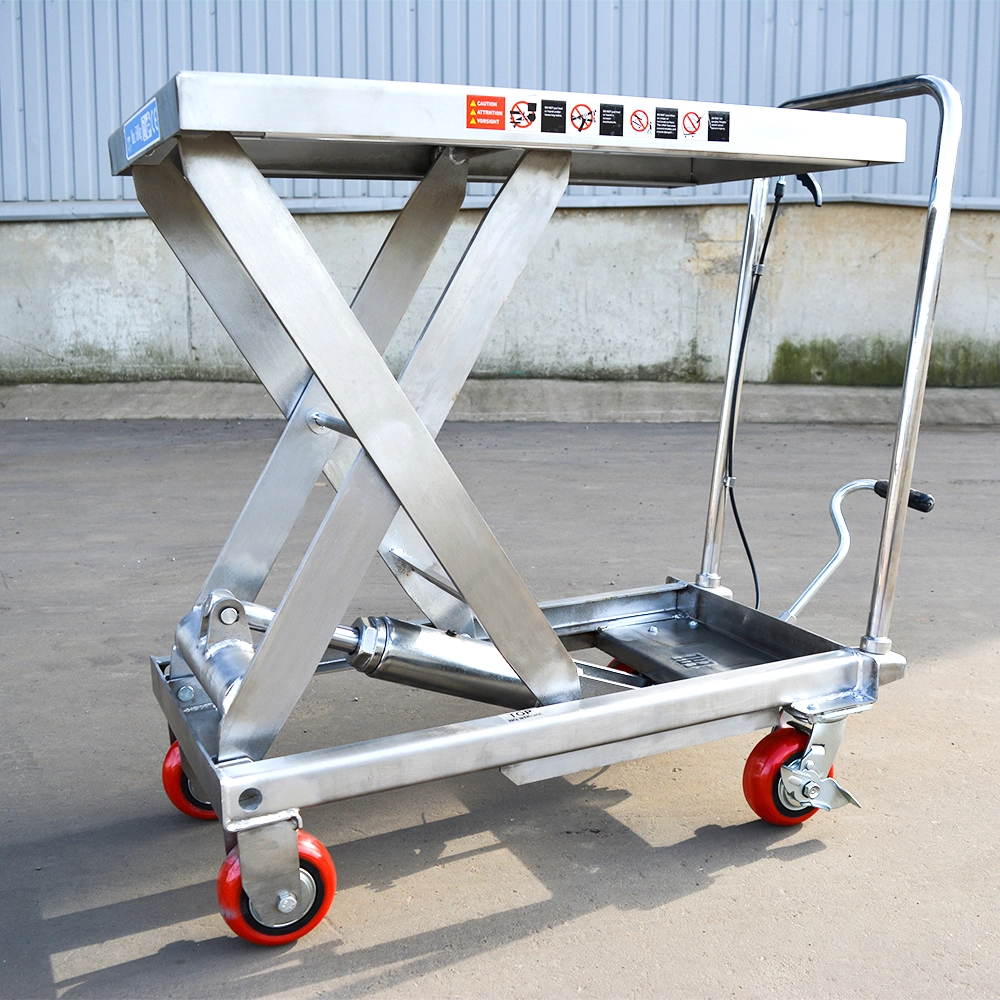 Гидравлический Подъемный Стол Передвижной из нержавеющей стали OXLIFT OXF50-STEEL 900 мм 500 кг