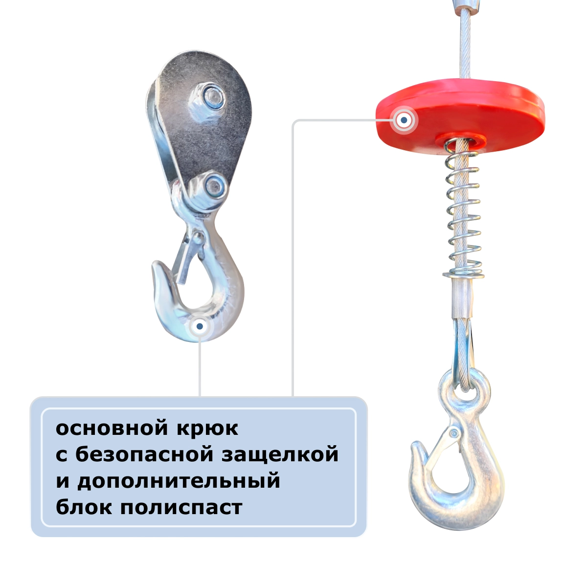 Мини электрическая таль передвижная GEARSEN PA 220 В, 600/1200 кг, 12/6 м