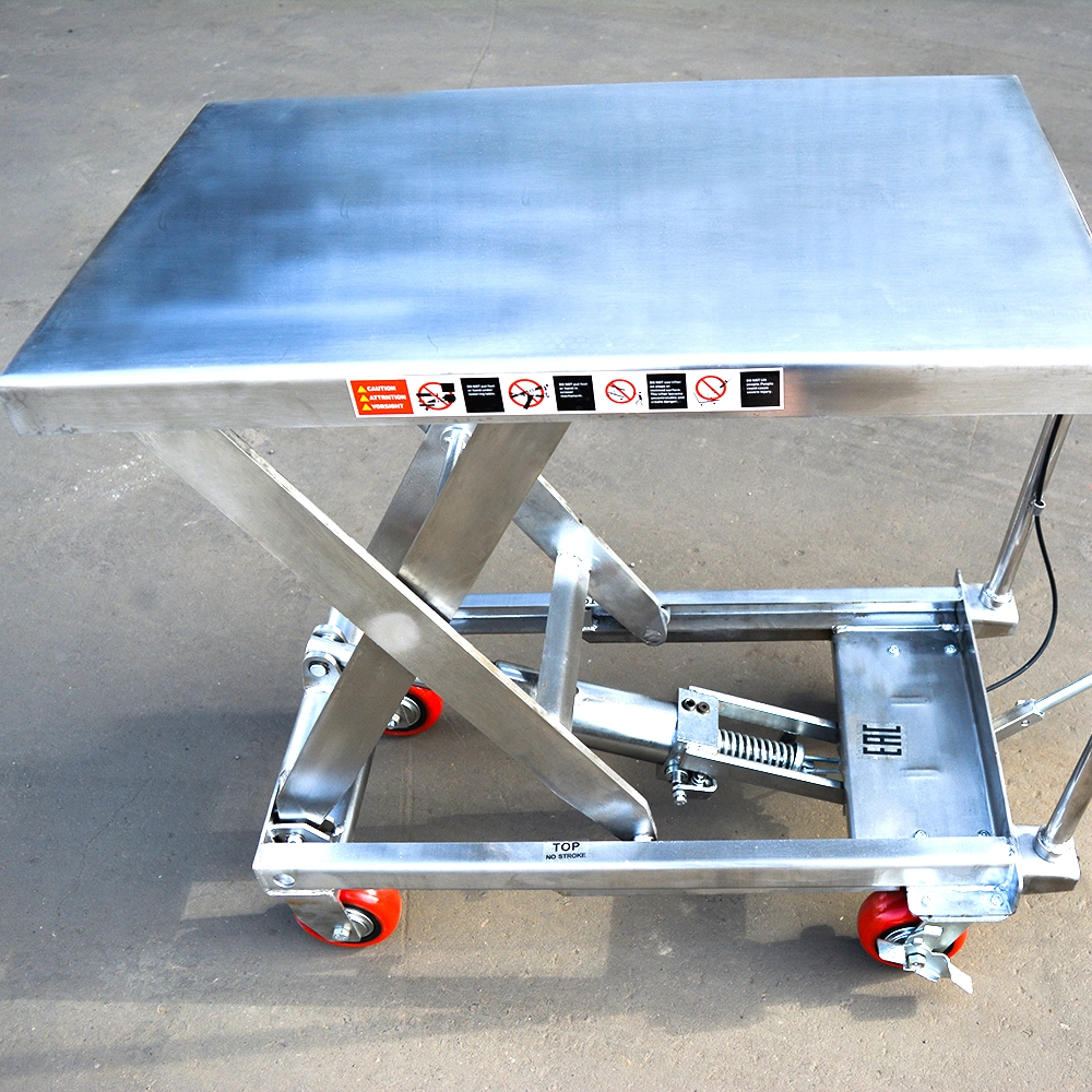 Гидравлический Подъемный Стол Передвижной из нержавеющей стали OXLIFT OXF50-STEEL 900 мм 500 кг