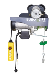 Лебедка электрическая передвижная KX 250 г/п 125/250 кг, в/п 12/6 м