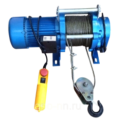 Лебедка электрическая KCD300 (0,3/0,6 тн) 220V, канат 60 м