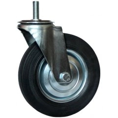 Колесо промышленное поворотное с болтом М12 125 мм - SCt 55
