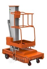 Подъемник мачтовый телескопический модели GTWY 150 кг 4 м (автономный)