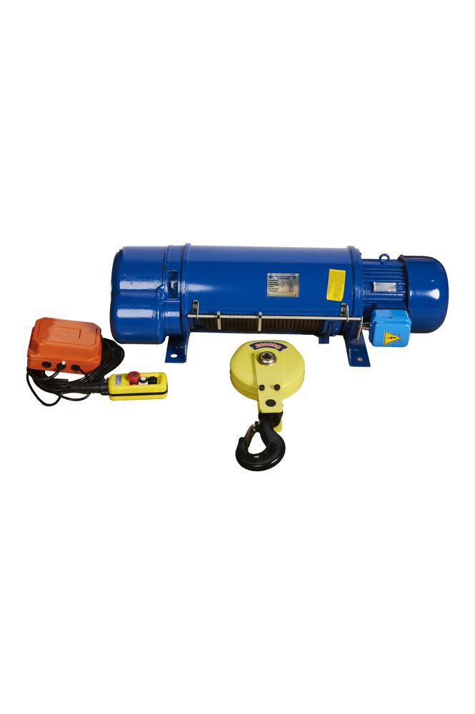 Таль стационарная на лапах  2т 12м 380В электрическая канатная TOR CD