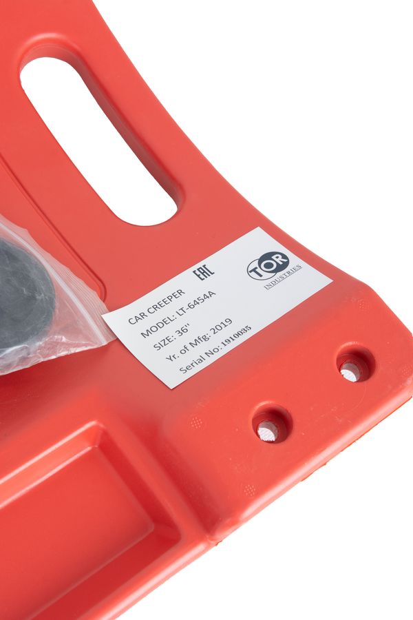 Лежак подкатной ремонтный TOR 36 LT-6454A пластмассовый