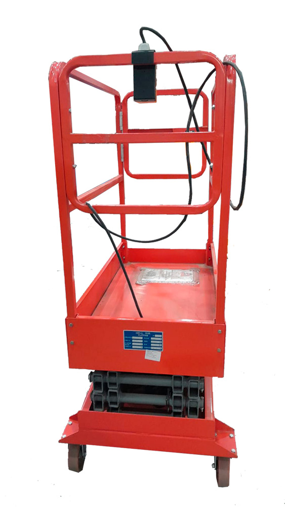 Подъемник ножничный передвижной аккумуляторный 240 кг, 3/5 м, 12/100 В/Ач TOR GTJY DC