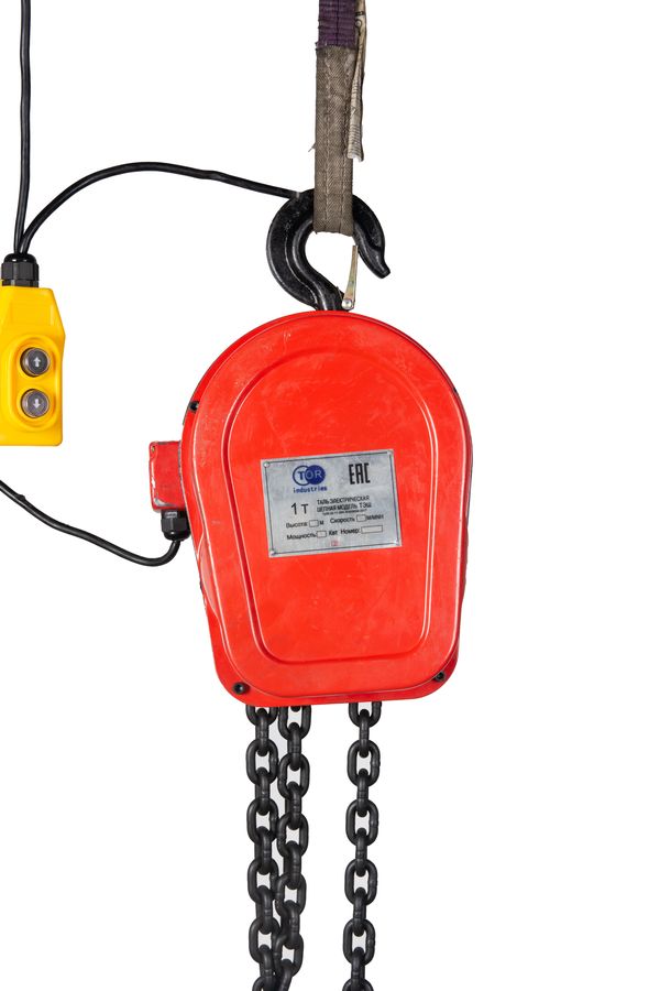 Таль стационарная  1,0т 12м 380В электрическая цепная TOR DHS (серия J)