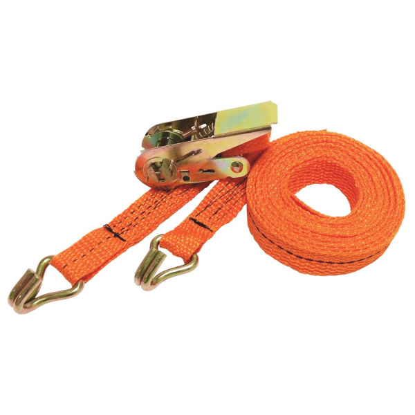 Ремень стяжной  1,5 / 3 тн, РС 12 м x 35 мм, полиэстер, с крюками, храповиком | СибТаль