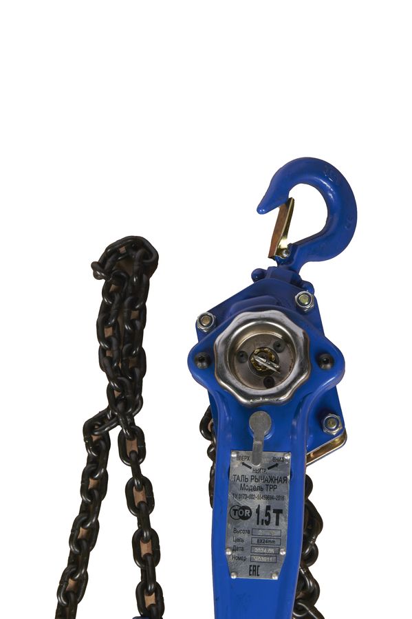 Таль ручная рычажная  1,5т  3м TOR ТРР