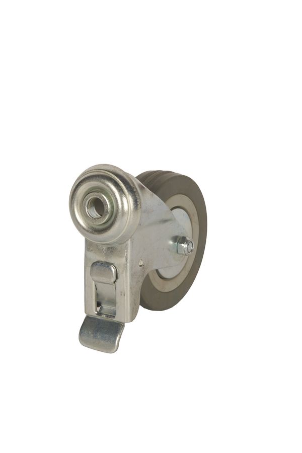 Колесо аппаратное поворотное SChgb 42 100 мм под болт с тормозом (F)