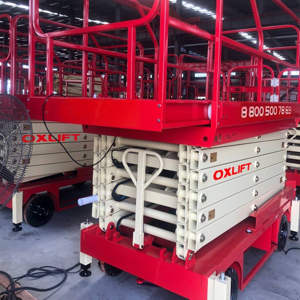 Ножничный Подъемник Передвижной OXLIFT QX-050-110 11000 мм 500 кг с выдвижной платформой