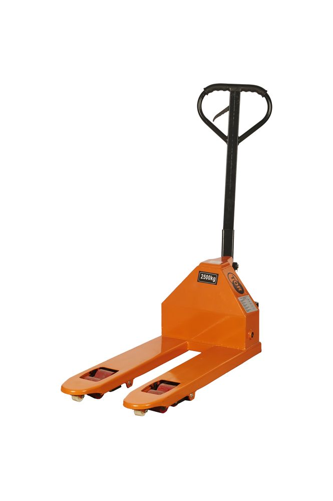 Тележка гидравлическая узковильная 2500 кг 800x450 мм полиуретановые колеса TOR RHP