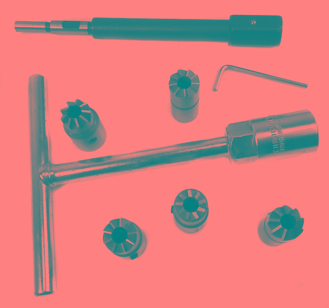 Инструмент очистки гнезд инжекторов дизелей (7 предметов) TA-C1012 AE&T