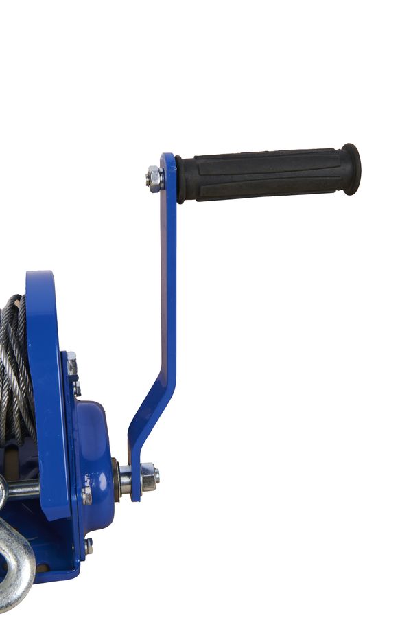 Лебедка ручная барабанная  с тросом  540кг  10м стальной корпус TOR BHW