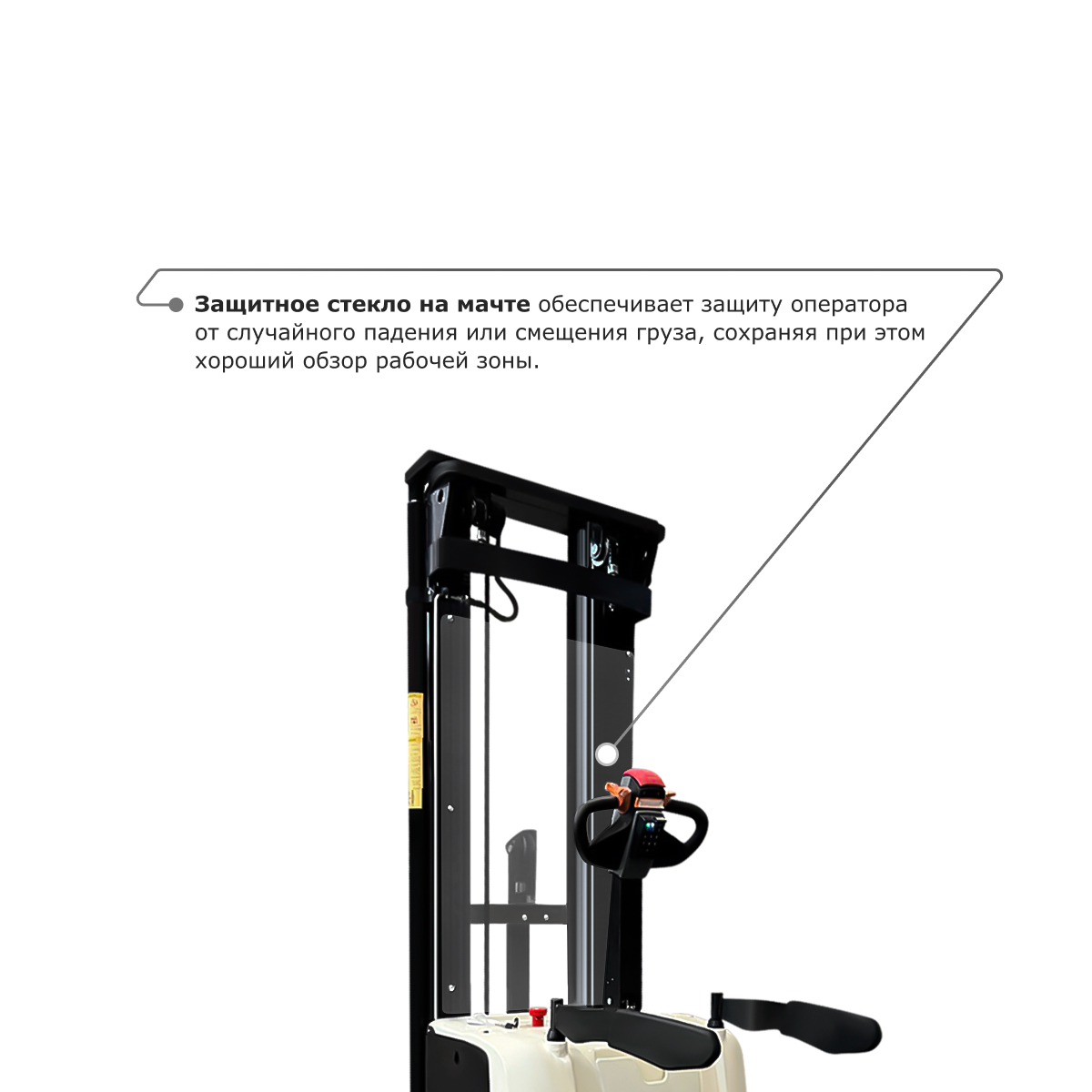 Самоходный электроштабелер PROLIFT M2 SDK 1645 со свободным подъемом