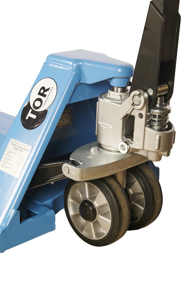 Тележка гидравлическая 2500 кг 1500 мм резиновые колеса TOR RHP