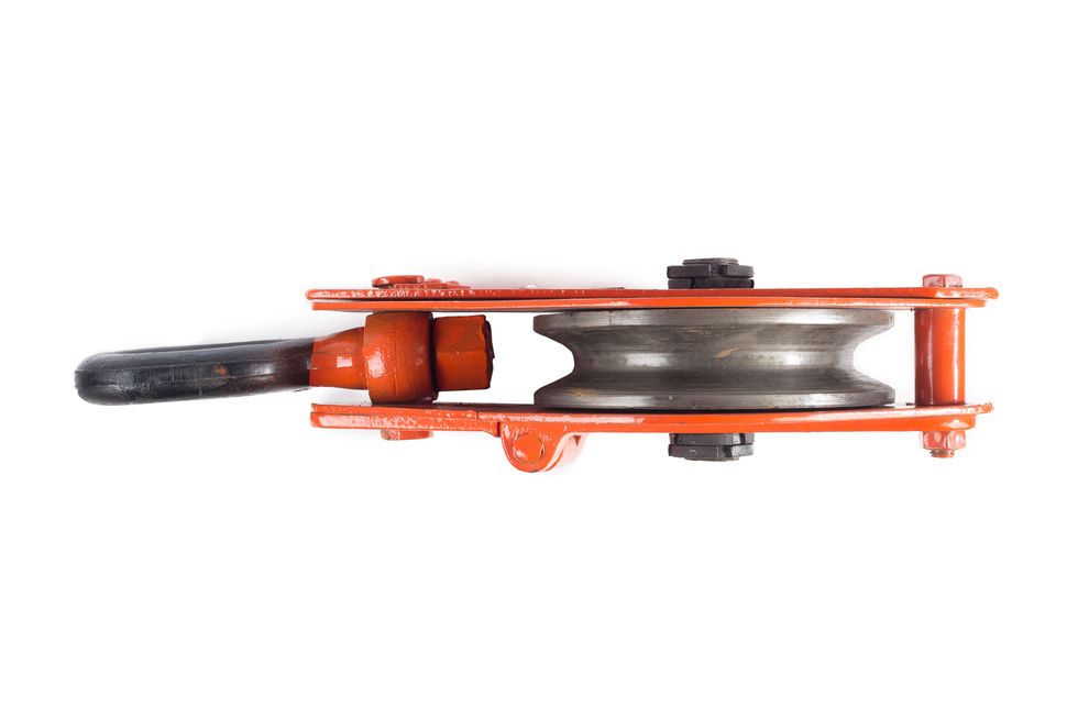 Блок монтажный однорольный с  ушком TOR 3,2 т с откидной щекой