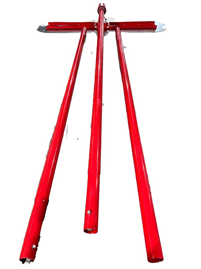 Гладилка для бетона нержавеющая сталь, лезвия 1200 х 300 мм, ручка 1800 мм TOR DMZ-B30