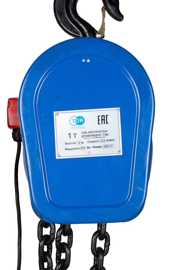 Таль стационарная  3,0т  6м 380В электрическая цепная TOR DHS (серия J)