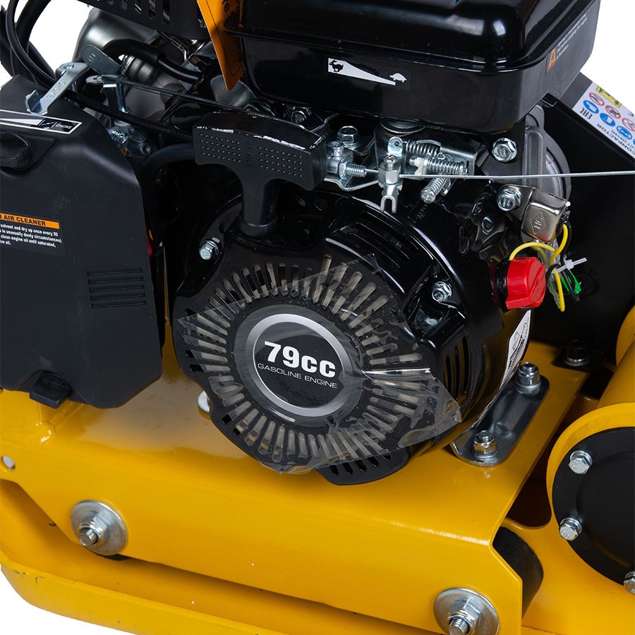Виброплита 45 кг, 8,5кН (Loncin) без бака, коврик, колесный комплект TOR T-50