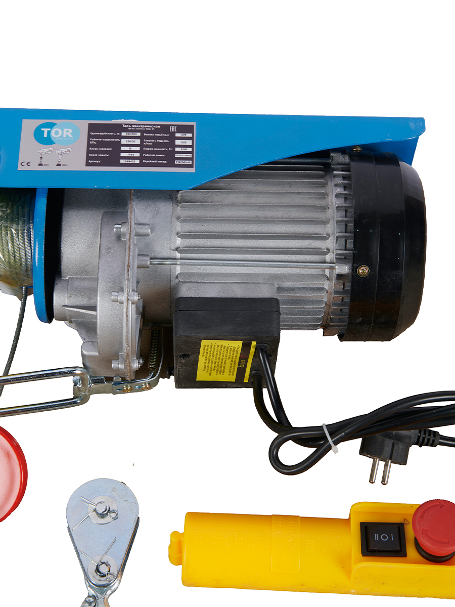 Таль электрическая TOR PA 300/600 кг 20/10 м