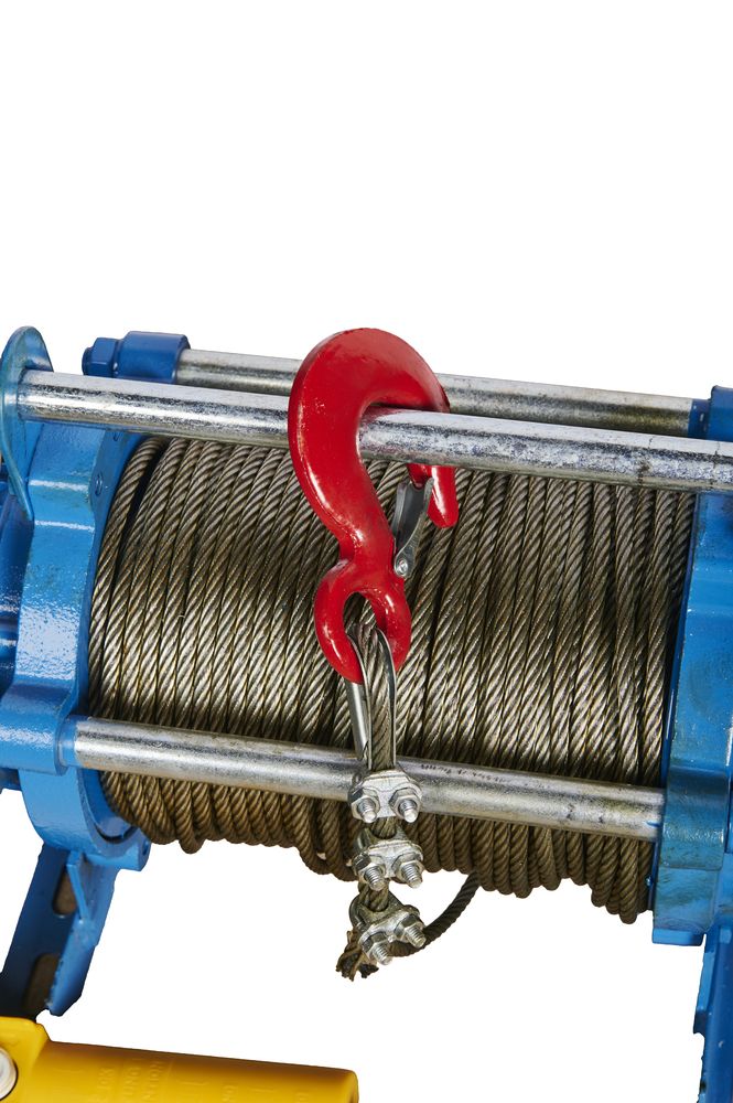 Лебедка электрическая  500/1000 кг 100/50 м с канатом 220 В TOR KCD