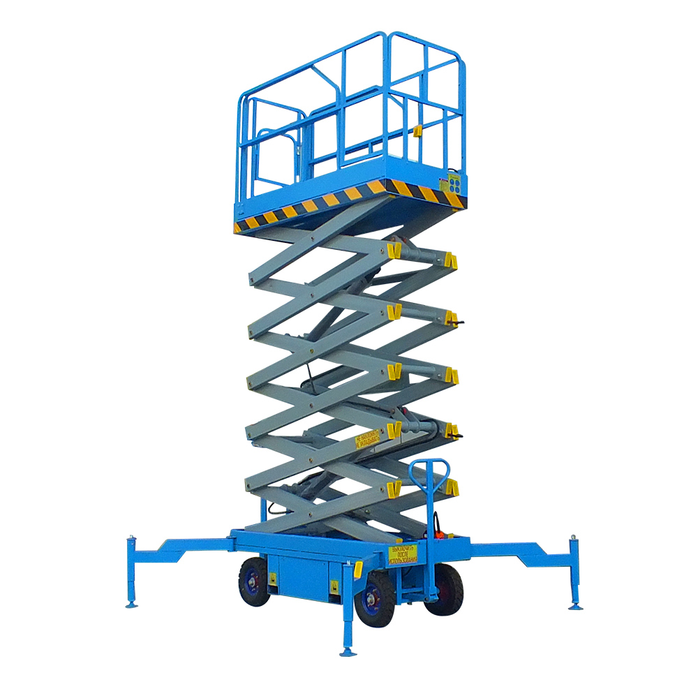 Подъемник ножничный самоходный аккумуляторный 500 кг, 6/8 м, 24/85 В/Ач TOR SJY-0,5-6 DC