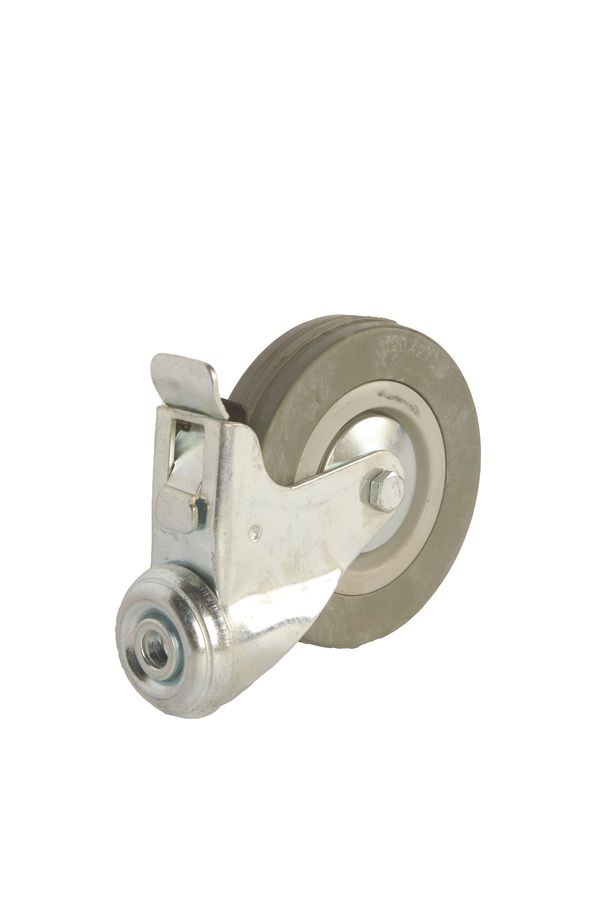 Колесо аппаратное поворотное SChgb 55 120 мм под болт с тормозом (F)