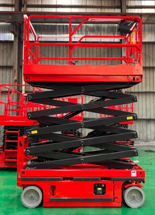 Подъемник ножничный самоходный с выдвижной платформой аккумуляторный 230 кг, 6/8 м, 24/200 В/Ач TOR AMSL0608 DC