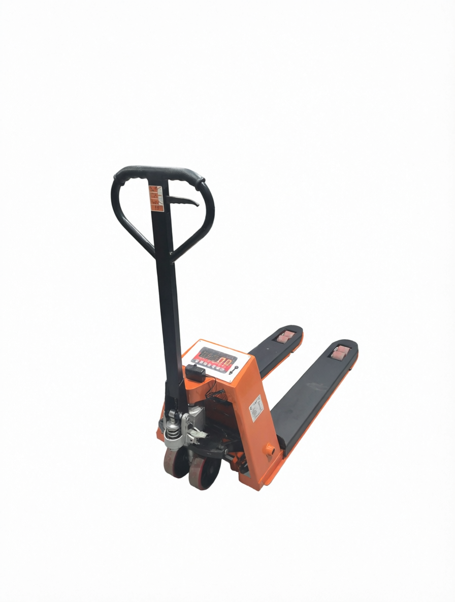 Тележка гидравлическая с весами встроенный дисплей 2000 кг 1150 мм полиуретановые колеса TOR AC-CW3