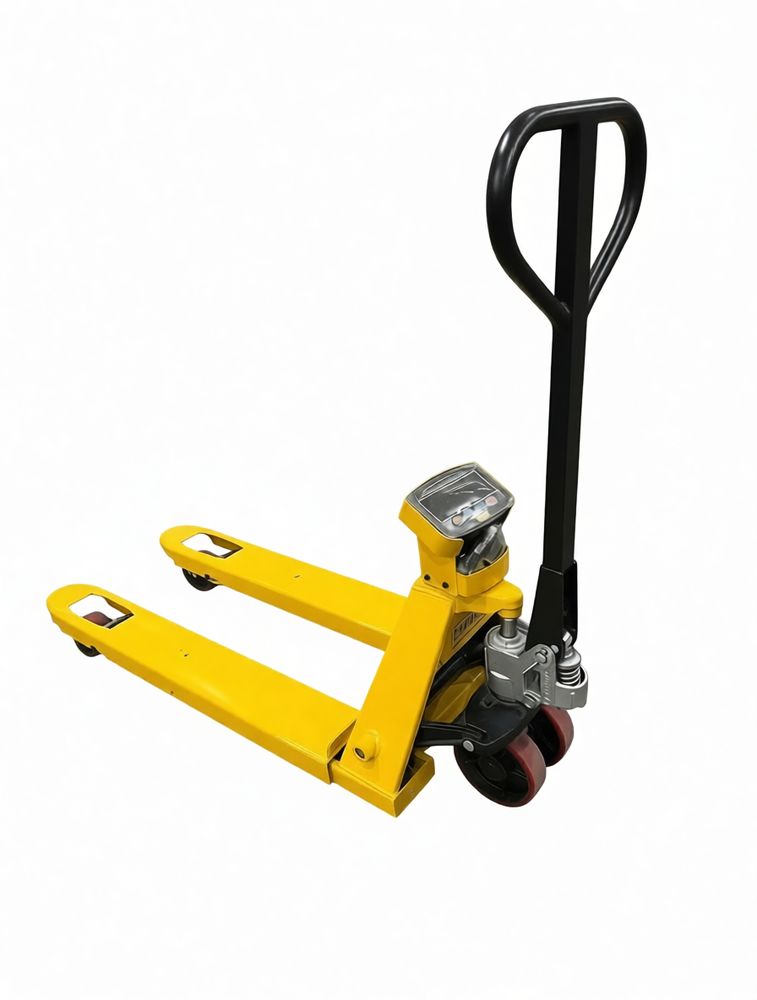 Тележка гидравлическая с весами поворотный дисплей 2500 кг 1150 мм полиуретановые колеса TOR AC-CW