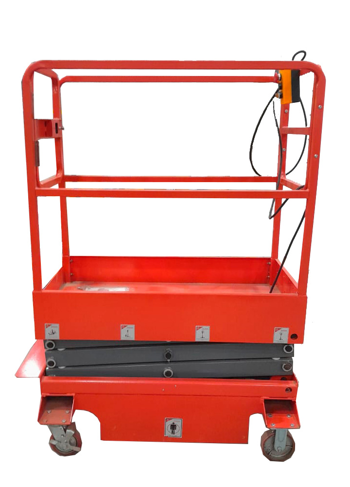 Подъемник ножничный передвижной аккумуляторный 240 кг, 3/5 м, 12/100 В/Ач TOR GTJY DC