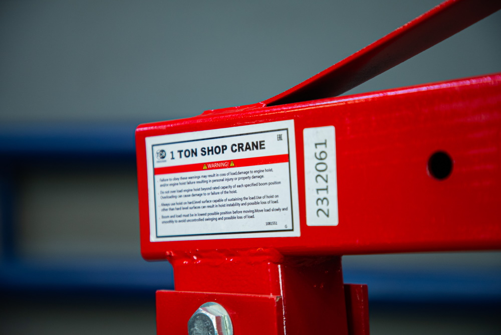 Кран гидравлический TOR TL1001-1 1 т 0-2100 мм складной