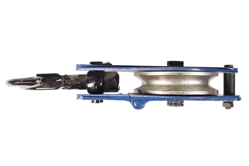 Блок монтажный однорольный с  крюком TOR 3,2 т с откидной щекой