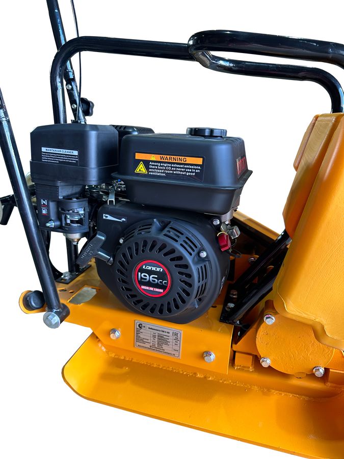 Виброплита 55 кг, 15кН (Loncin), бак, колесный комплект TOR C-60