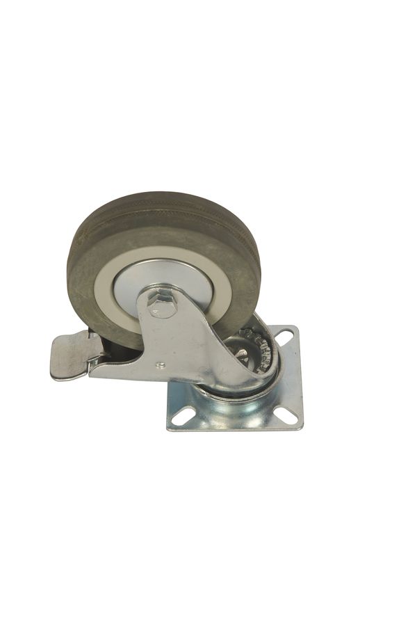 Колесо аппаратное поворотное SCgb 42 100 мм с тормозом (F)