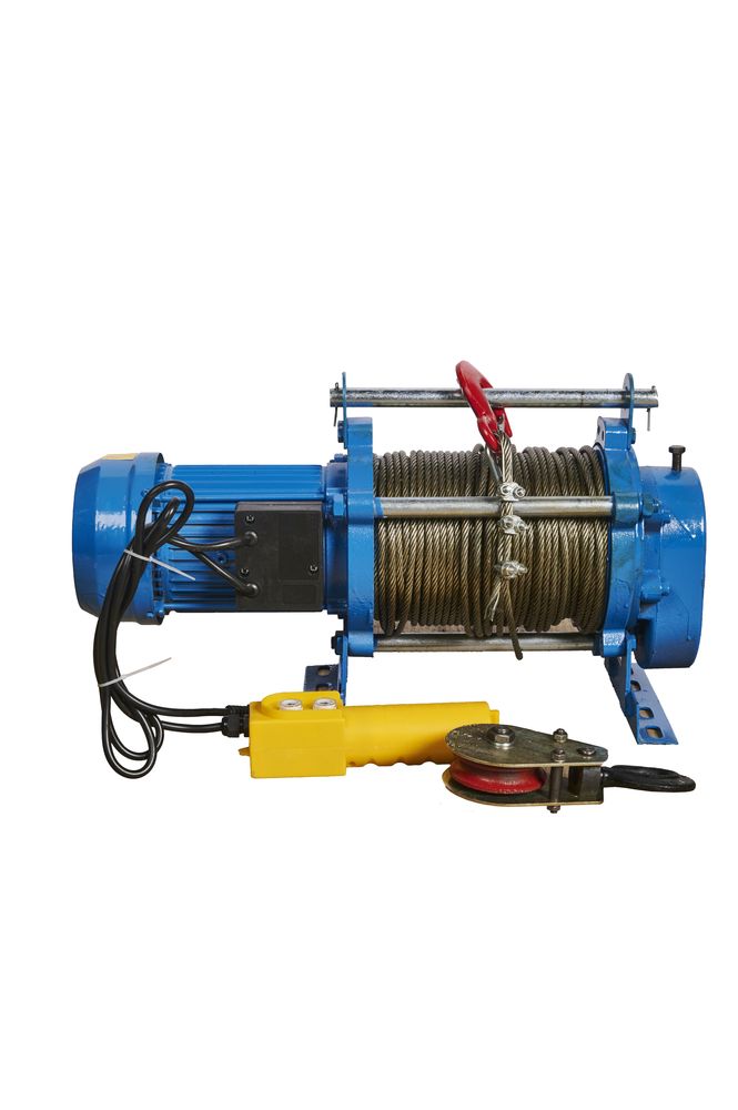 Лебедка электрическая  500/1000 кг 100/50 м с канатом 220 В TOR KCD
