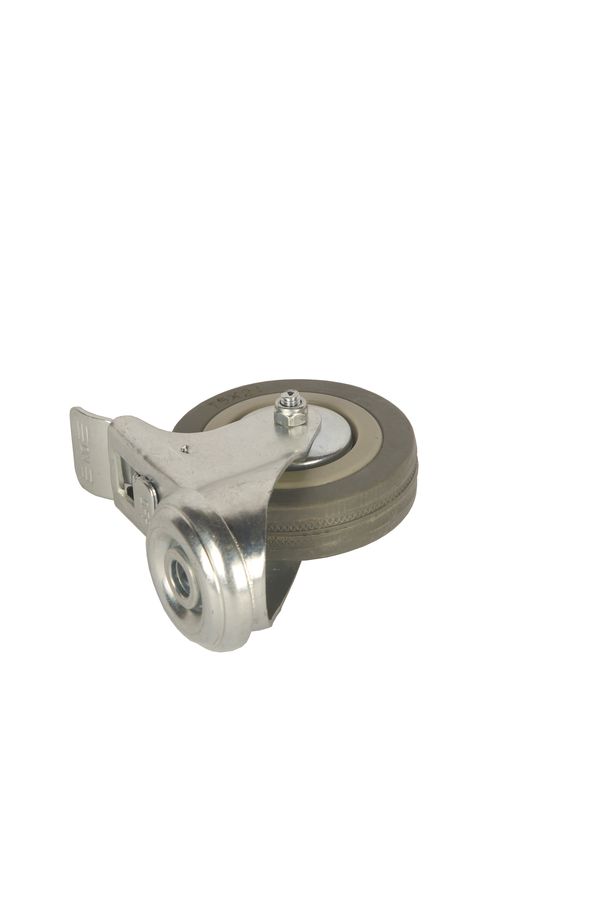 Колесо аппаратное поворотное SChgb 93 75 мм под болт с тормозом (F)