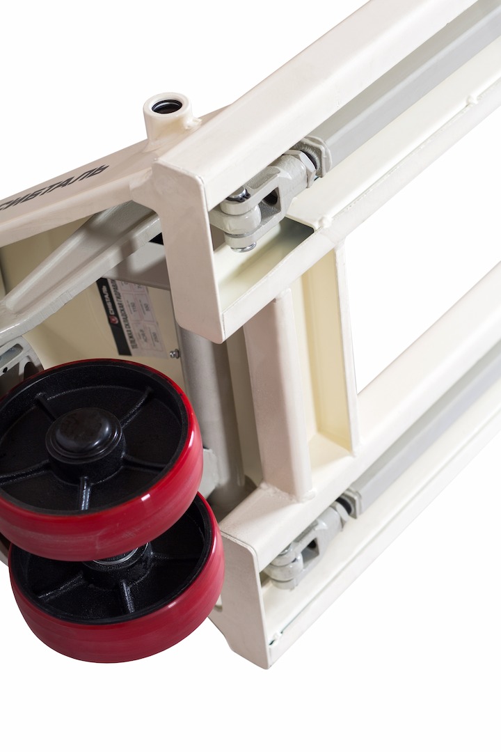 Гидравлическая тележка (рокла) ACR-P, 2,5 т, Вилы: 1150 X 550, СибТаль, полиуретановые колеса