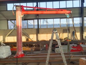 Кран консольный поворотный ручной TOR PSJ35050 500 кг, высота 3 м, стрела 5 м