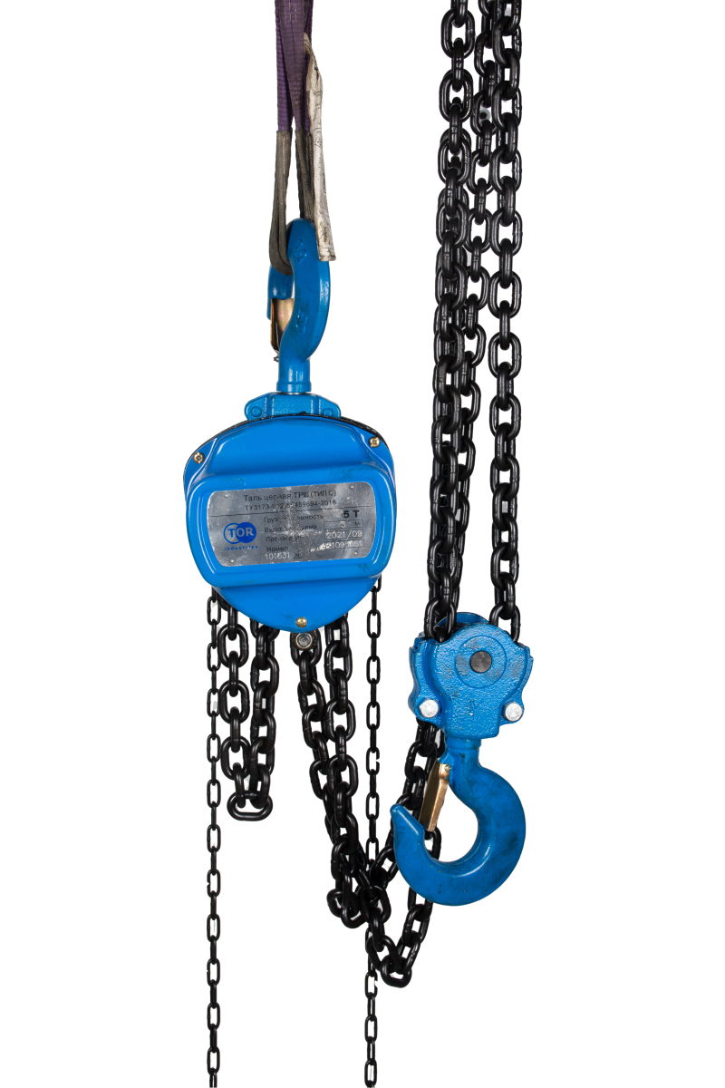 Таль ручная шестеренная TOR ТРШ C 5ТХ3М PRO (для тяжелых работ)