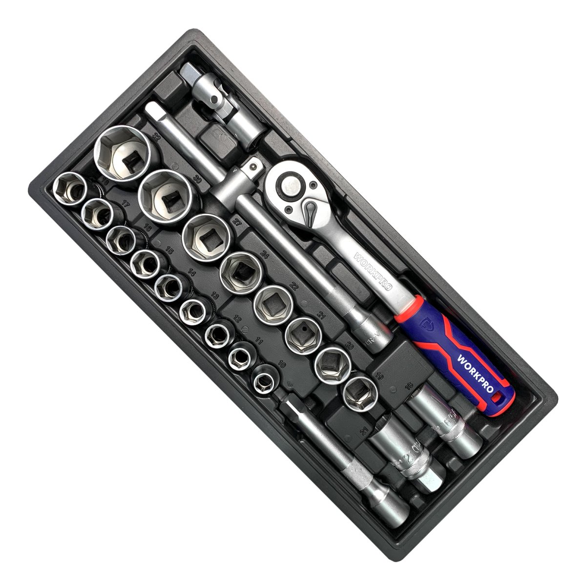 Тележка инструментальная 7 ящиков с 9 ложементами WP285002B WORKPRO