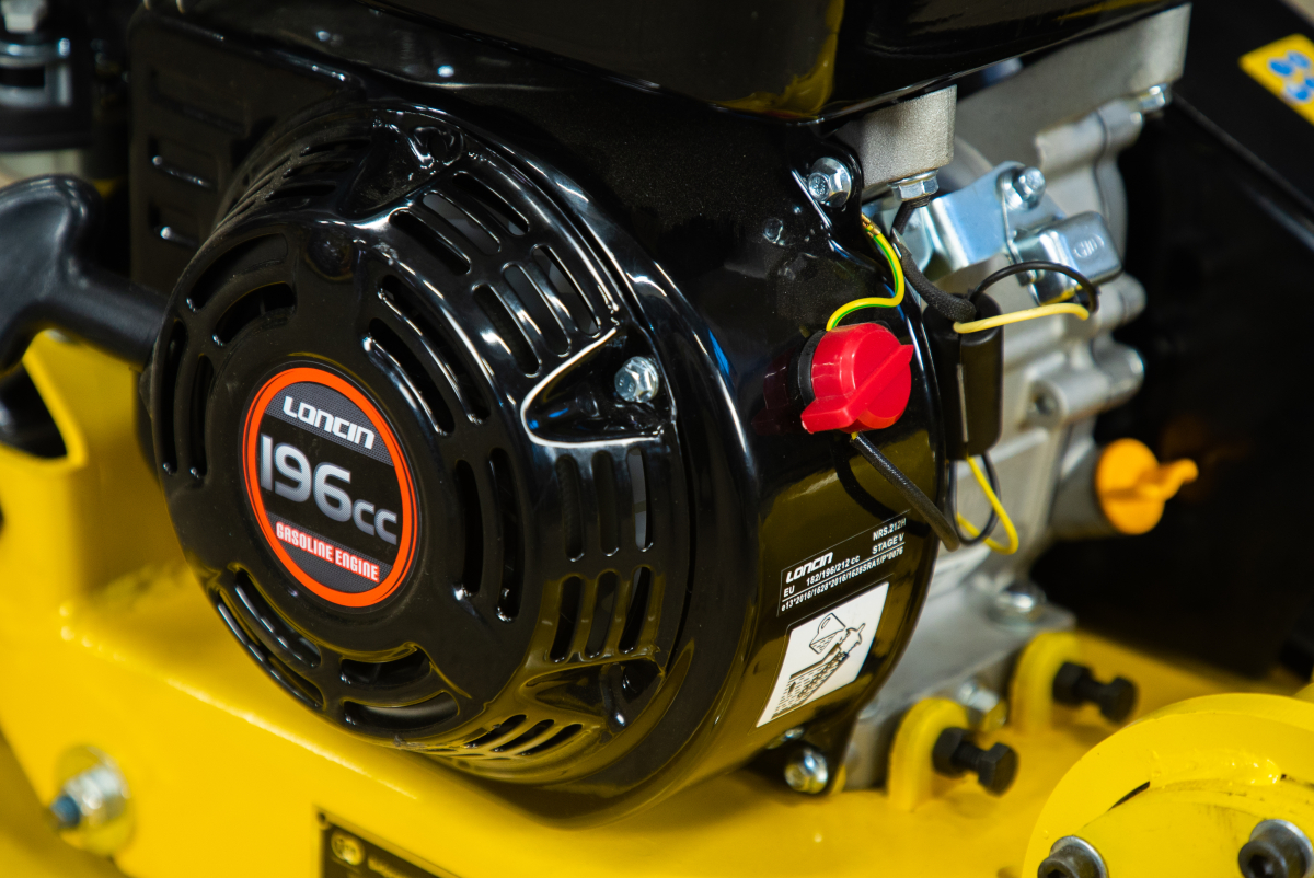 Виброплита 80 кг, 16кН (Loncin) без бака, колесный комплект TOR C-90L