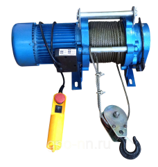 Лебедка электрическая KCD300 (0,3/0,6 тн) 220V, канат 60 м
