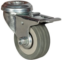 Колесо аппаратное с тормозом под болт М10 50 мм - SChgb 25