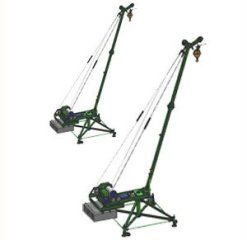 Кран стреловой поворотный МАСТЕР-3 ( кран Пионер) 1000 кг с грузом и колесами