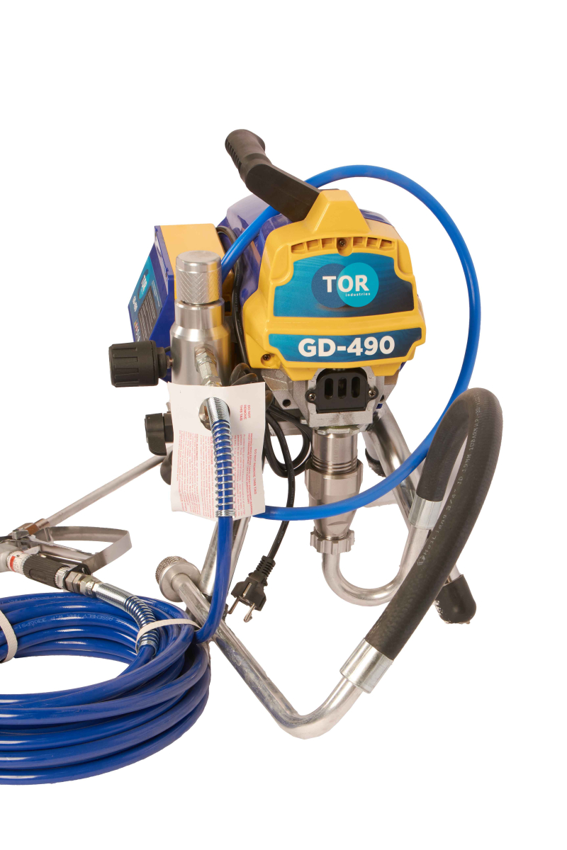 Окрасочный аппарат поршневой 290 бар, 3,5 л/мин, 2,2 кВт, 220 В  TOR GD-490