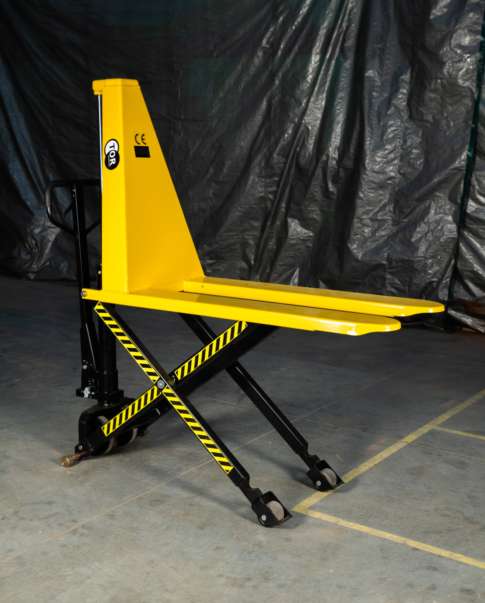 Тележка гидравлическая с ножничным подъемом 1500 кг 1150 мм полиуретановые колеса TOR HLS1500Q