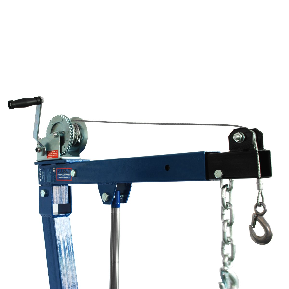 Гидравлический кран T62102A AE&T 500 кг с лебедкой